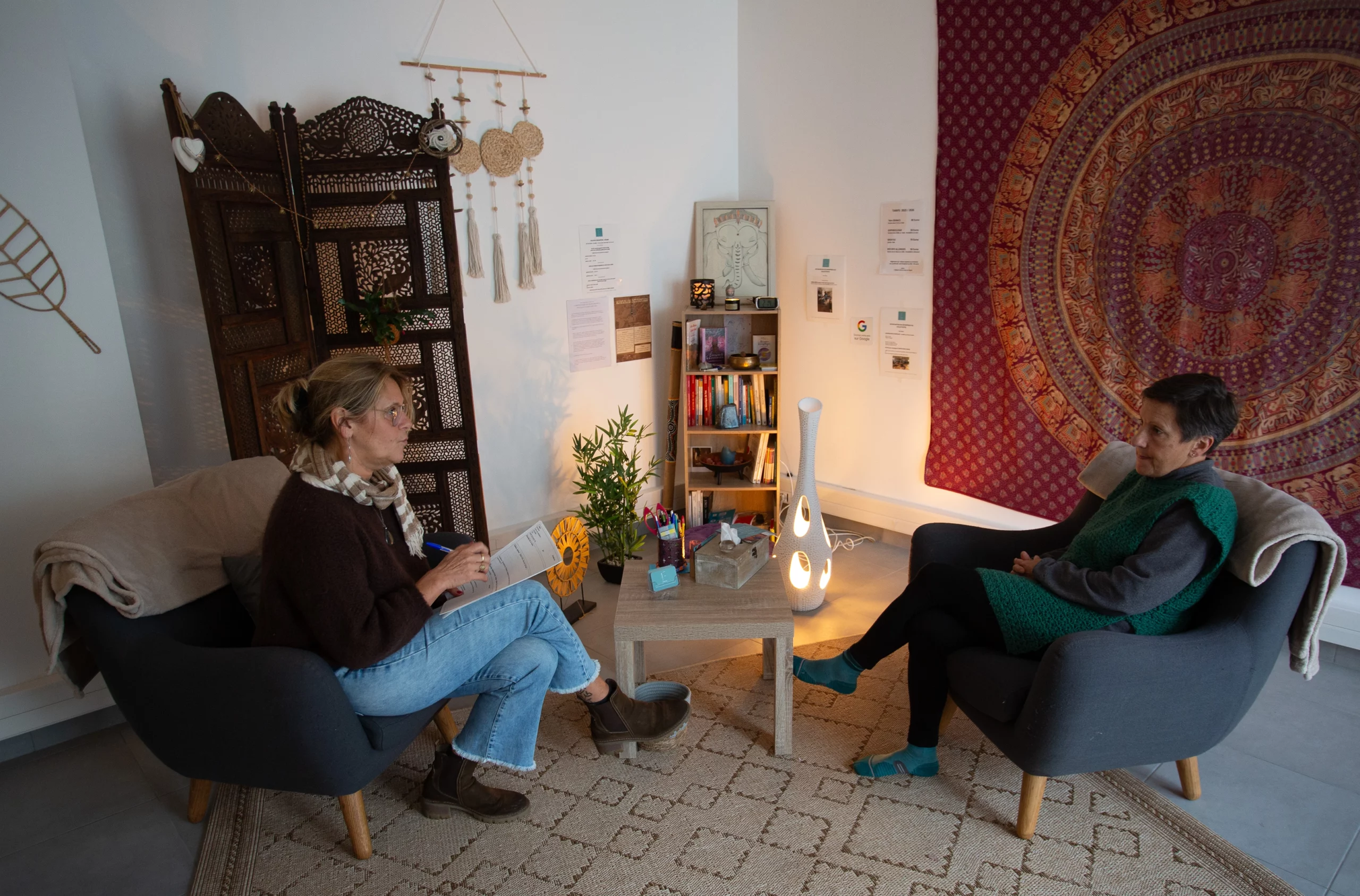 Entretien première séance au cabinet Janick Hervé - Larré